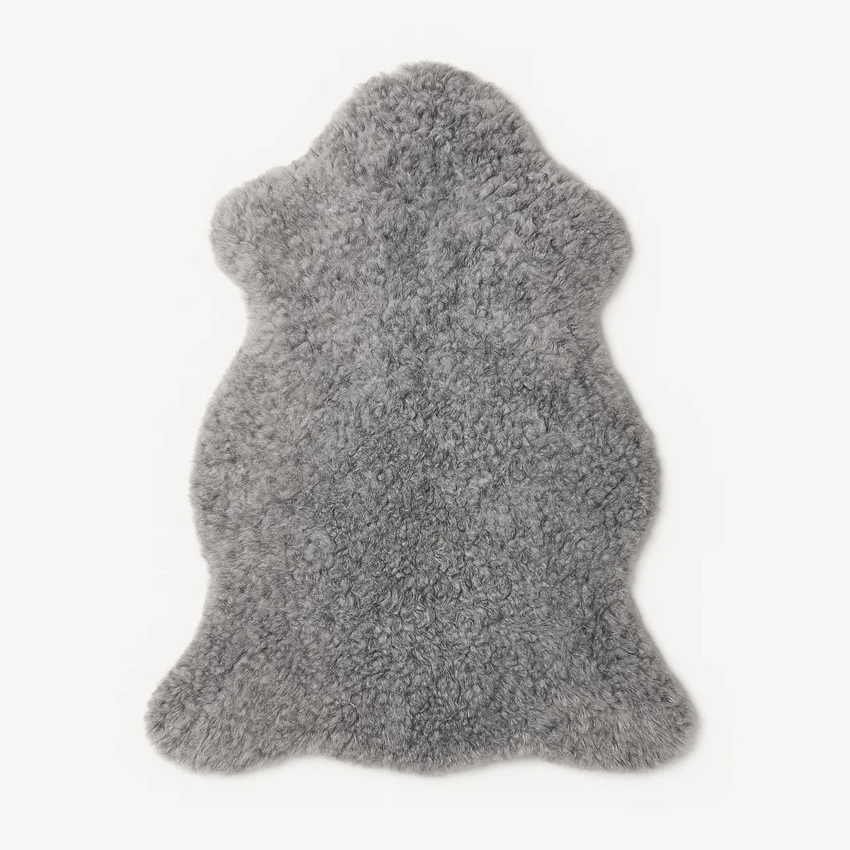 SCHAFFELL Gotland Kurzlockig Grau, ca. 110 cm - Grau, Fell (60/110cm) - Provellus