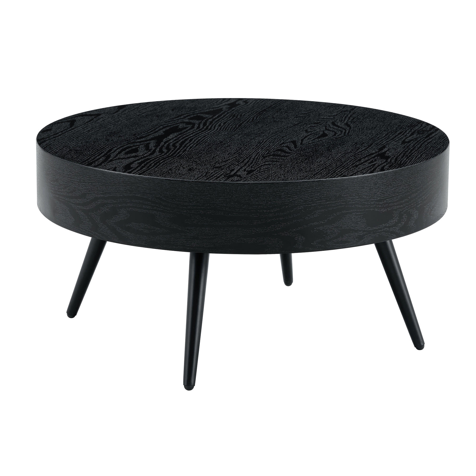 Pangivo Couchtisch Schwarz 70x35.5x70 cm