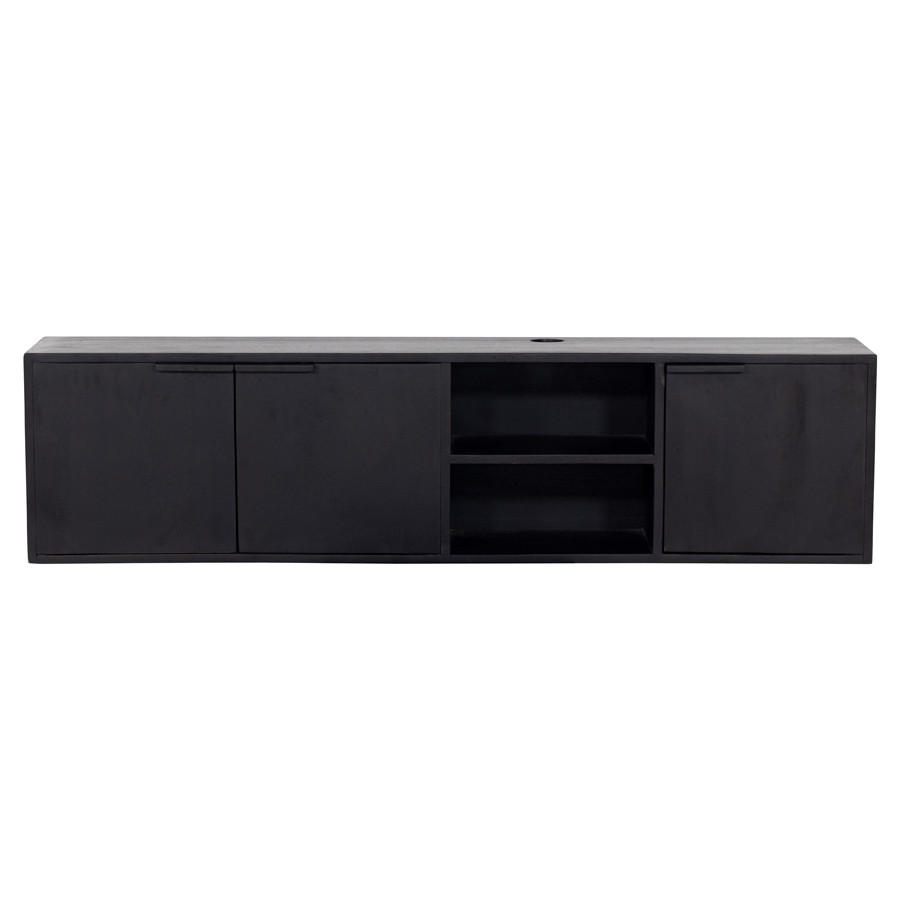 Giga Meubel Tv-Möbel Schwarz 160x40x30 cm