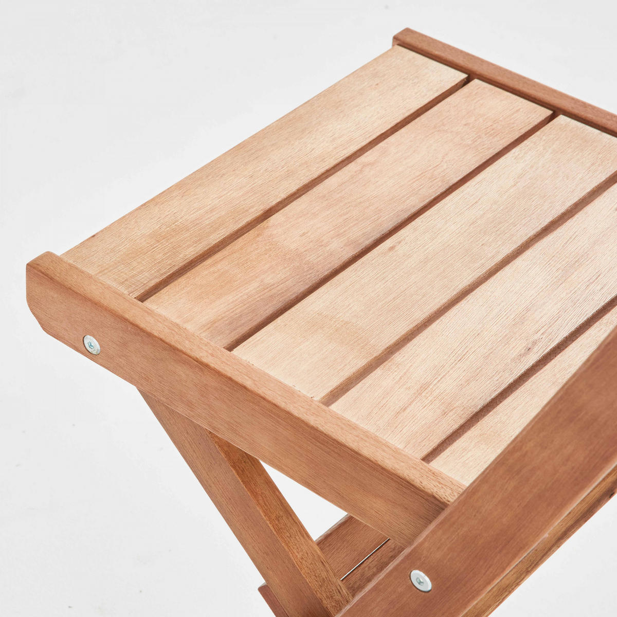 GARTENSTUHL 2-tlg., Holzfarbe - Eichefarben, Holz (53/87/42cm) - Oviala