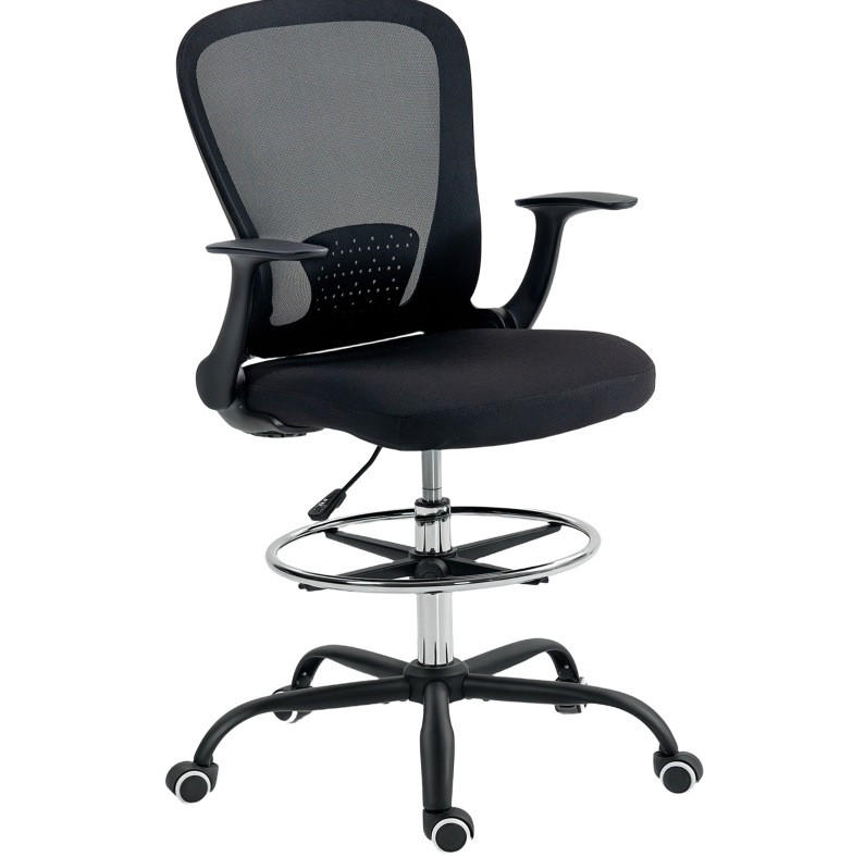 BÜROSTUHL höhenverstellbar 59 x 62 x 99-119 cm Schwarz - Schwarz, Kunststoff (59/119/62cm) - Meubliv