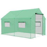GEWÄCHSHAUS 2x3x2 m Tunnel grün - Grün, Metall (200/200/300cm) - Fortuna Lai