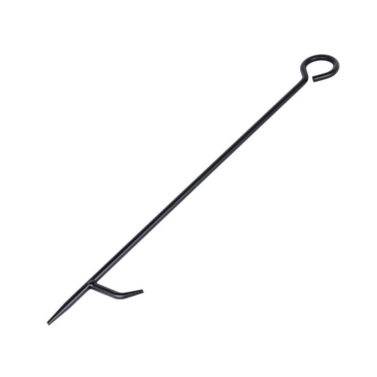 SCHÜRHAKEN aus schwarz lackiertem Stahl - Schwarz, Metall (0.9/30/0.9cm) - Somagic