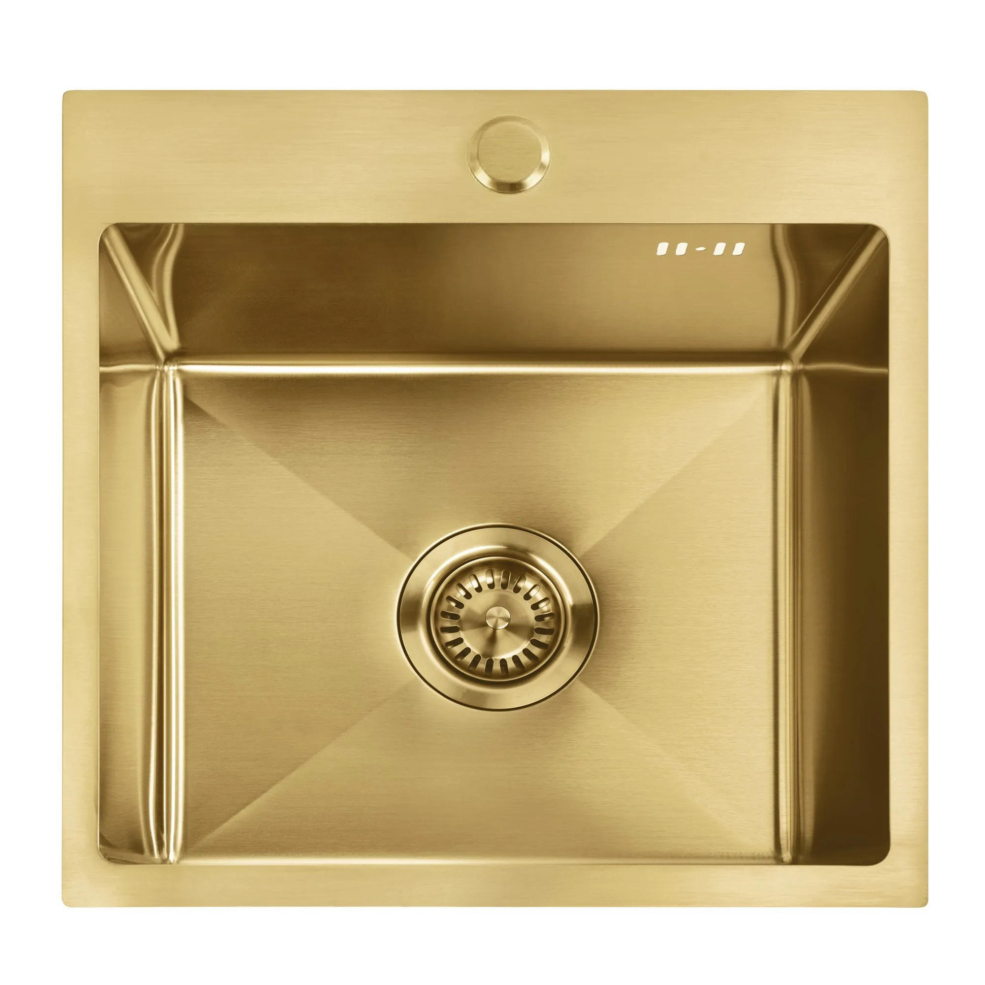 REA Edelstahlspüle Gold 35x19x45 cm