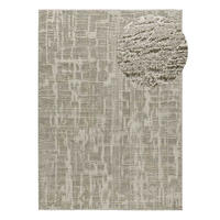 HOCHFLORTEPPICH im skandinavischen Stil Silber Lima 120/170 cm - Silberfarben, Naturmaterialien/Textil (120/170cm) - Atticgo