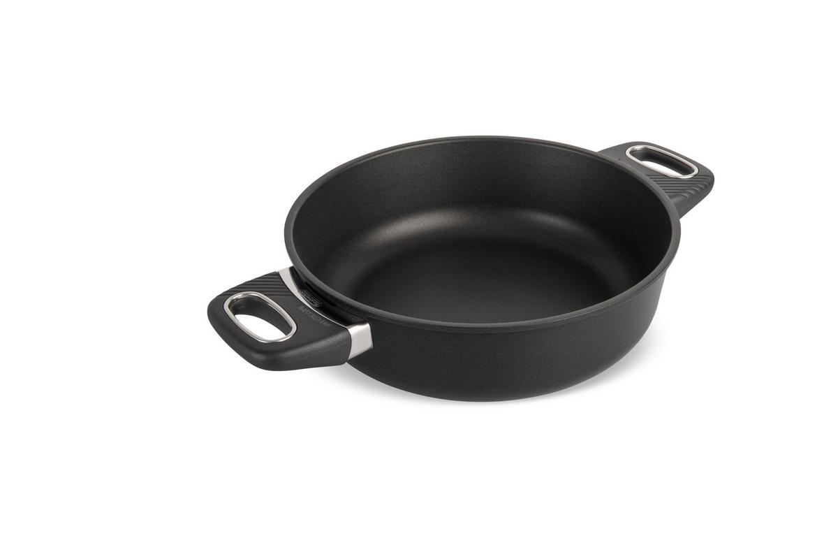 SERVIERPFANNE INDUKTION ⌀24cm - Schwarz, Kunststoff/Metall (24cm) - Gastrolux