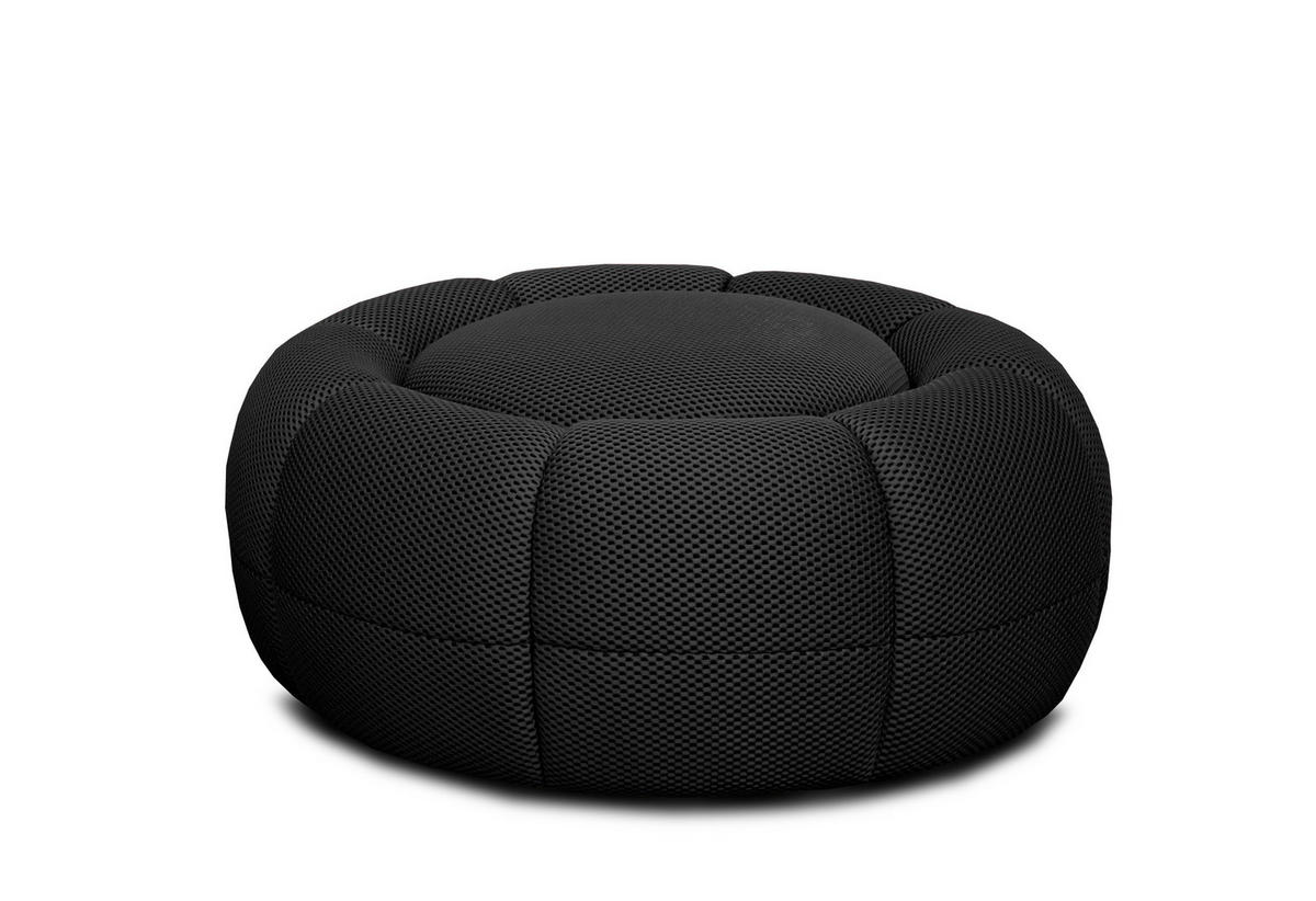 SESSEL UND POUF FIGO UND FAGO, schwarz - Schwarz, Holzwerkstoff/Textil (104/83/104cm) - Courtois Laville