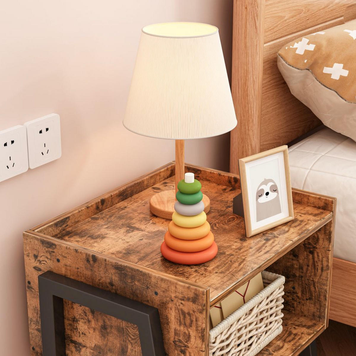 NACHTTISCH, braun 43,5/25/51 cm - Braun, Holzwerkstoff (43.5/51/35cm)