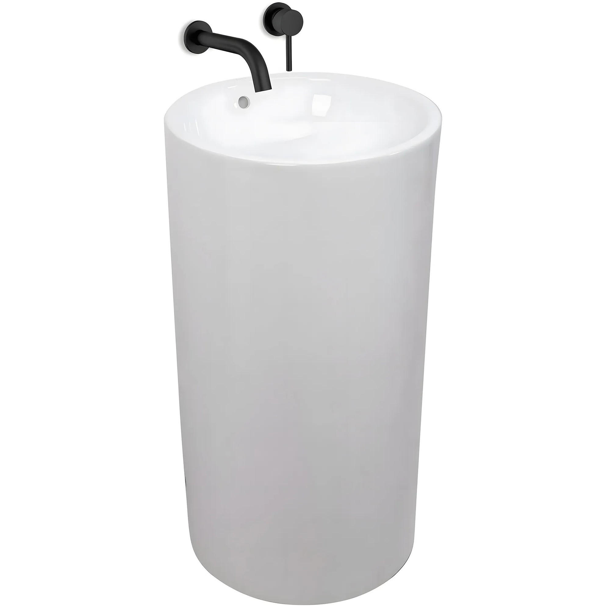 STANDWASCHBECKEN Estera Rea - Weiß, Keramik (46/85/46cm) - REA