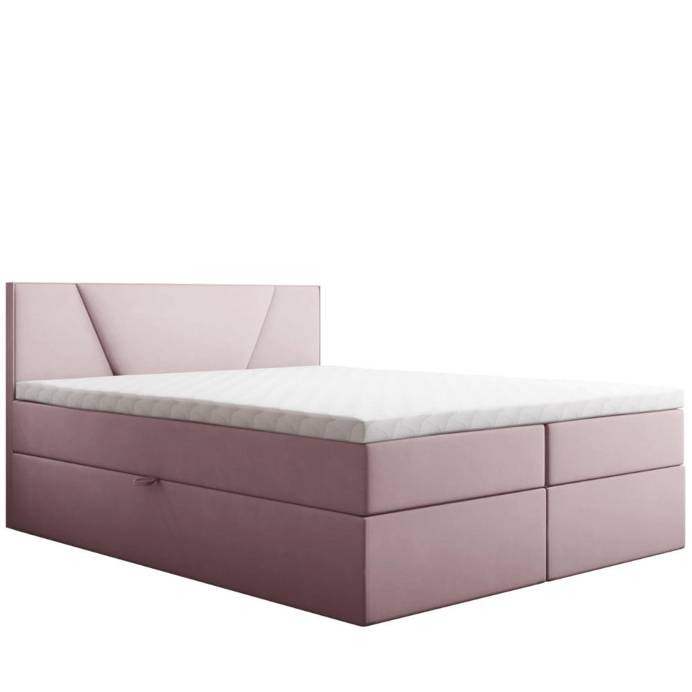 BOXBETT Jubilee Bonellfederkern inkl. Topper - Rosa, Holz/Holzwerkstoff (140/200cm) - Best For Home
