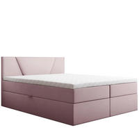 BOXBETT Jubilee Bonellfederkern inkl. Topper - Rosa, Holz/Holzwerkstoff (200/200cm) - Best For Home