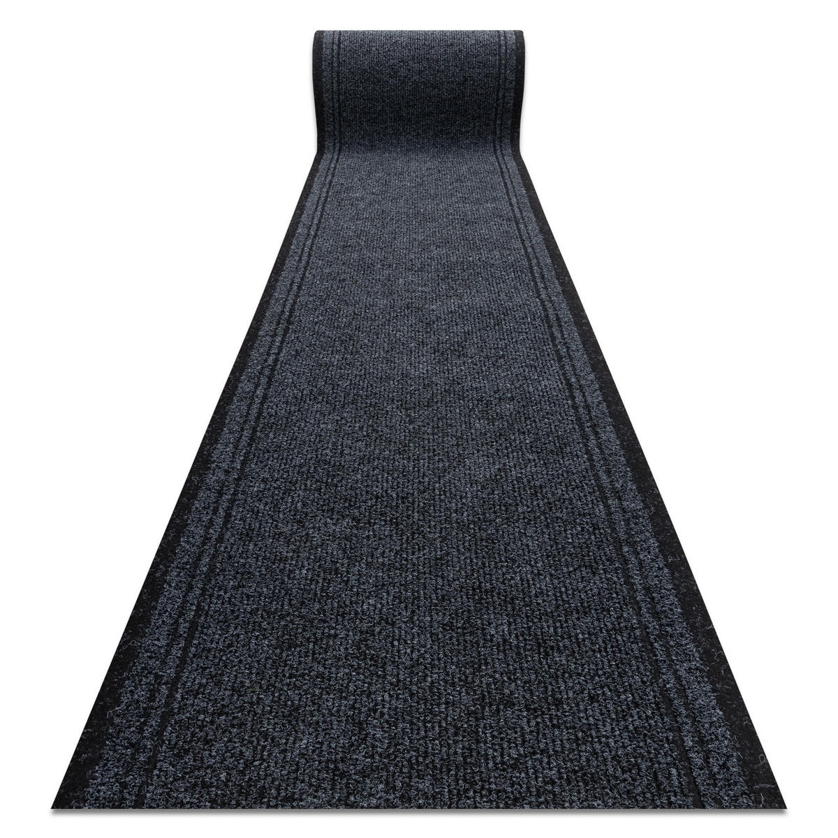 LÄUFER Antirutsch MALAGA 100/370 cm - Anthrazit, Textil (100/370cm) - rugsX