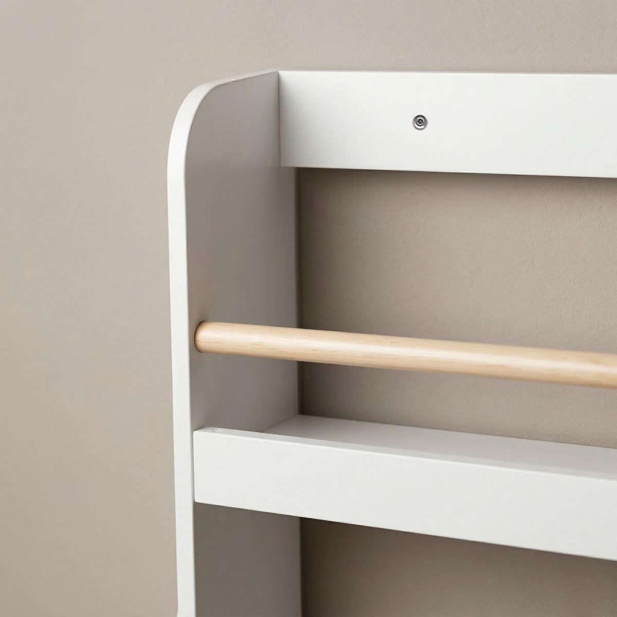 KINDERZIMMERREGAL Teno Bambus 55/112/15 cm - Weiß, Holzwerkstoff (55/112/15cm) - EDAXO