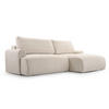 ECKSOFA mit Schlaffunktion Bordon, Creme - Creme, Textil (150/260cm) - Fedve