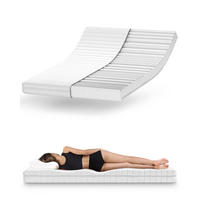 MATRAC 200x200 cm – ortopedický 7-zónový matrac zo studenej peny – výška 15 cm – pre lamelový rošt – vhodný pre alergikov - biela, textil (200/200cm) - Mister Sandman