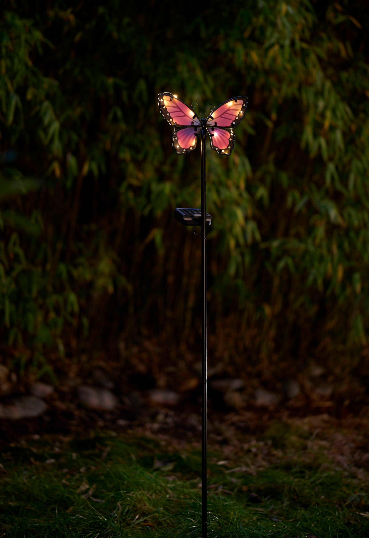 LED-SOLAR-GARTENSTÄBE - automatische Beleuchtung für stimmungsvolles Licht im Außenbereich, wetterbeständig - Weiß, Kunststoff (13/20/80cm) - Northpoint