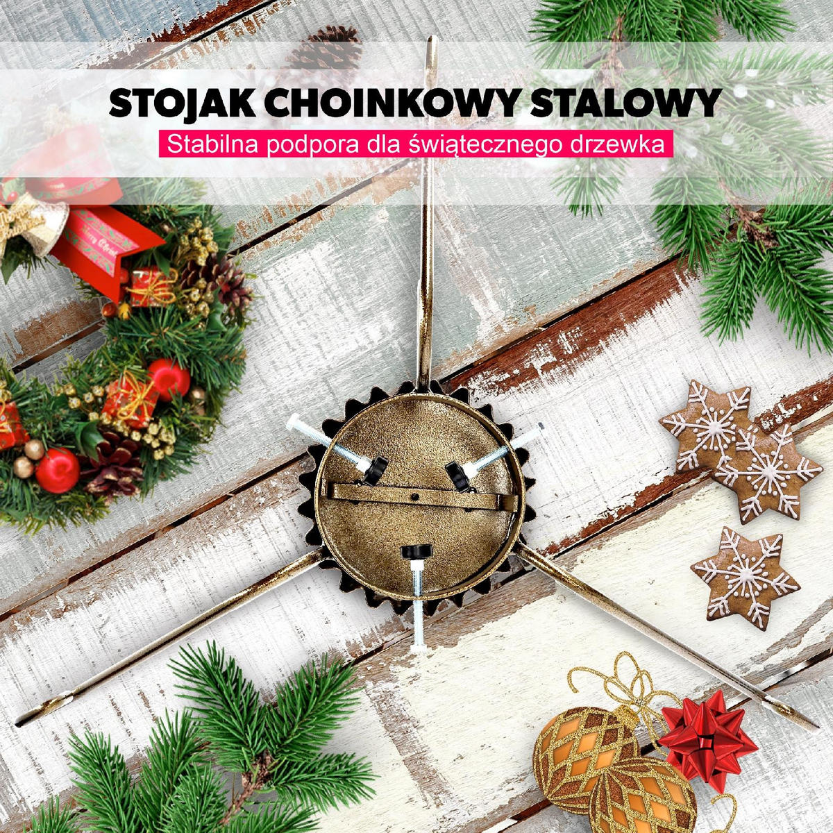 KADAX Weihnachtsbaumständer Weihnachtsbaumständer - Grün, Metall (18cm) - KADAX