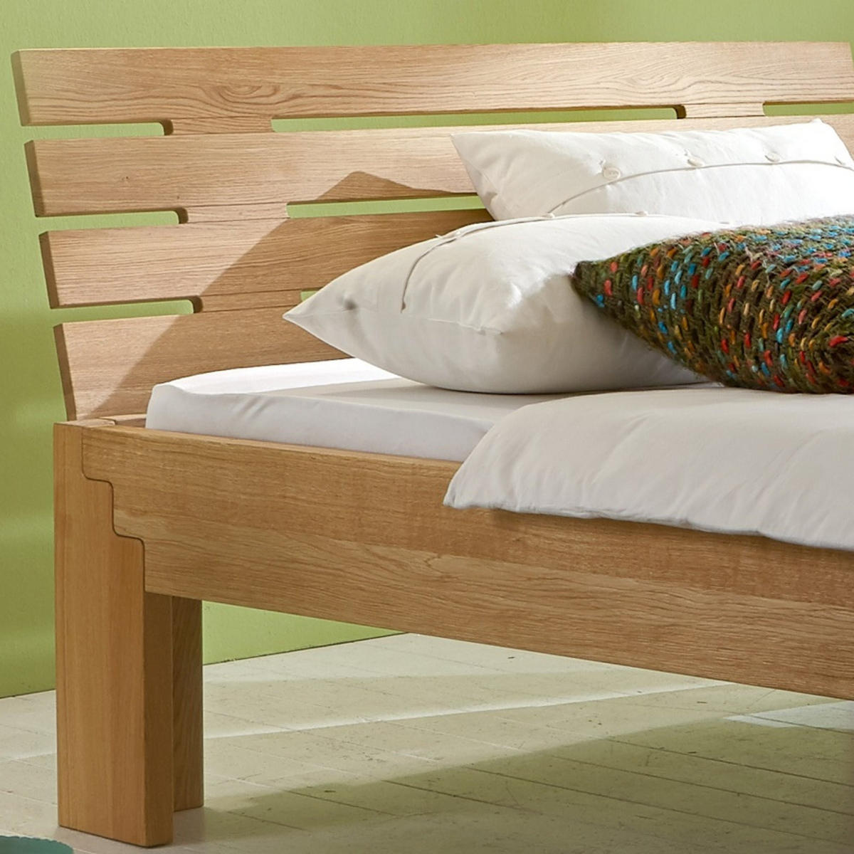 MASSIVHOLZBETT 180/200 cm aus Wildeiche - Braun, Holz (180/200cm) - MeinMassivholz