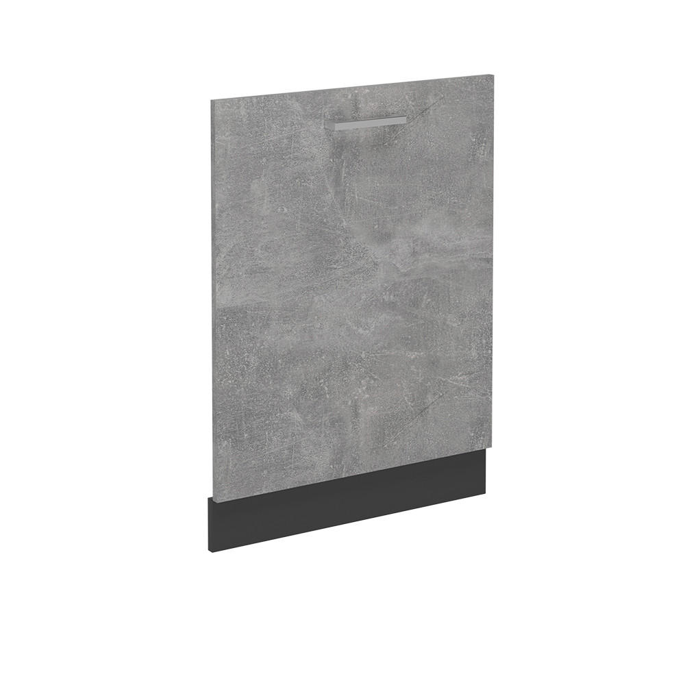 DISKMASKINENS FRONTPANEL R-Line betong 60 cm utan b&auml;nkskiva Gr&aring;, Antracit 81.8/60/1.6 cm