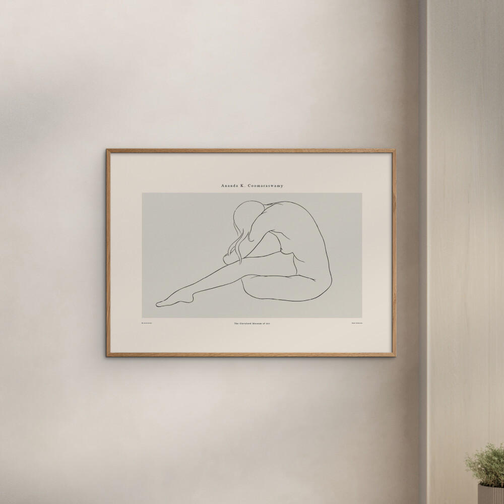 POSTER mit Rahmen Arch Atelier - Ananda 01 - Eichefarben/Naturfarben, Holz/Papier (30/40cm) - Poster&Frame