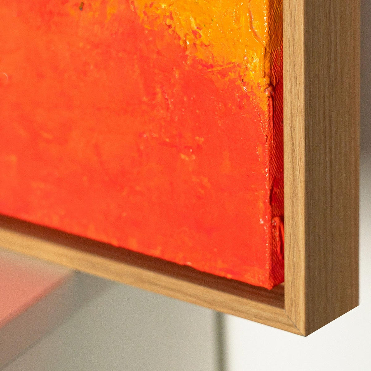 GEMÄLDE Sonnige Träume Schattenfugenrahmen Eichefarben 7-teilig - Eichefarben, Holz (130/80cm) - YS-art gallery