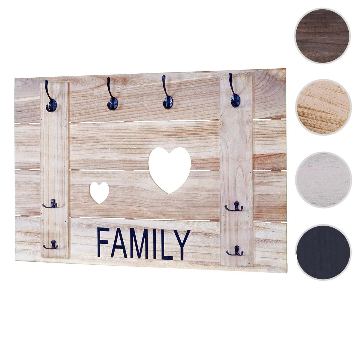 WANDGARDEROBE FAMILY SHABBY-LOOK Beige - Beige, Holz (90/60/3cm) - MCW