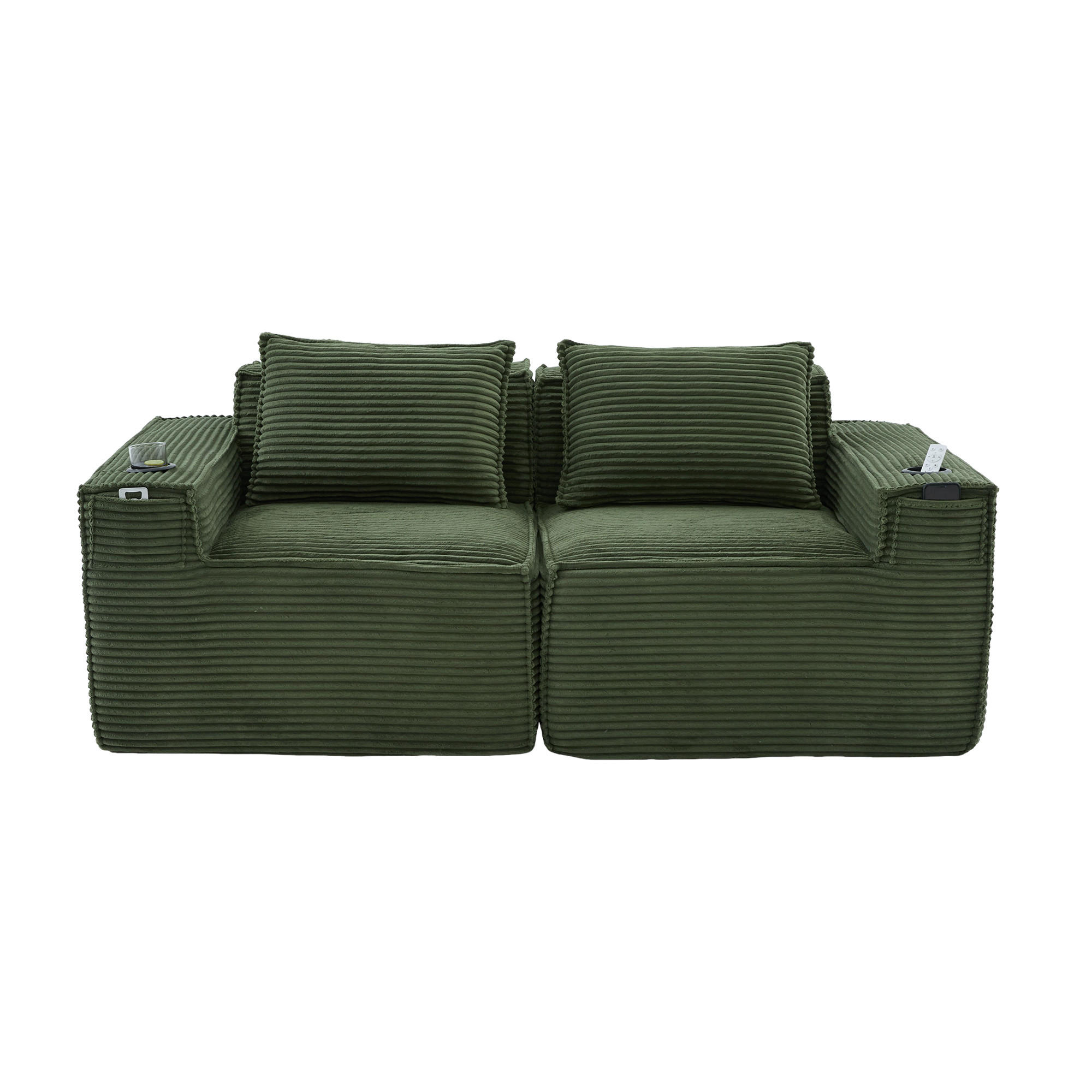 ComfortXL 2-Sitzer-Sofa Grün 188x75x90 cm