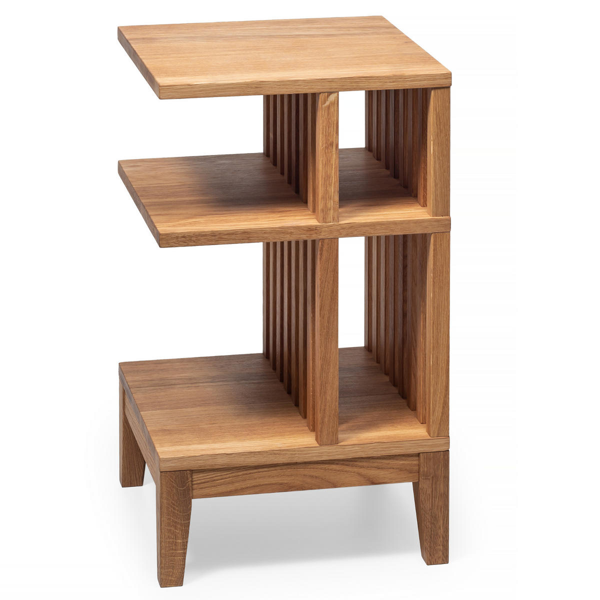 NACHTTISCH Celine, Eiche, 37,5/37,5/65 cm - Beige, Holz (37.5/65/37.5cm) - WOODEK