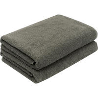 DUSCHTÜCHER, 2er-Set, 70x140 cm, 100% Baumwolle, Grau - Taupe, Textil (70/140cm) - Zollner