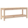 GARTENBANK 108x35x45 cm Massivholz Kiefer - Braun, Holz (108/45/35cm) - furnicato