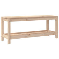 GARTENBANK 108x35x45 cm Massivholz Kiefer - Braun, Holz (108/45/35cm) - furnicato
