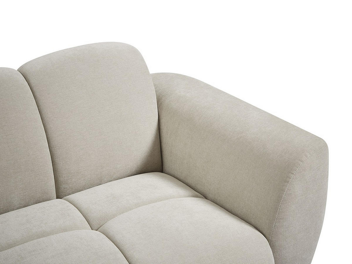 SOFA - 3 Personen - stoff - beige Julori - Beige, Kunststoff/Textil (205/76/92cm) - Vente-Unique