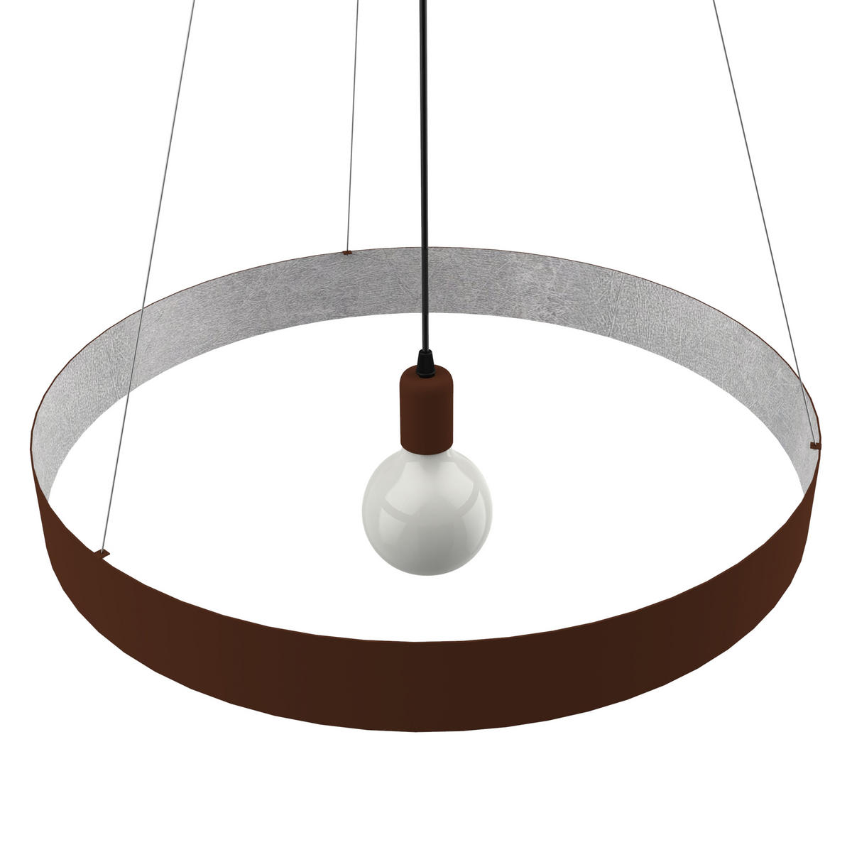 HÄNGELEUCHTE - Braun, Metall (60/60/6cm) - Lumicom