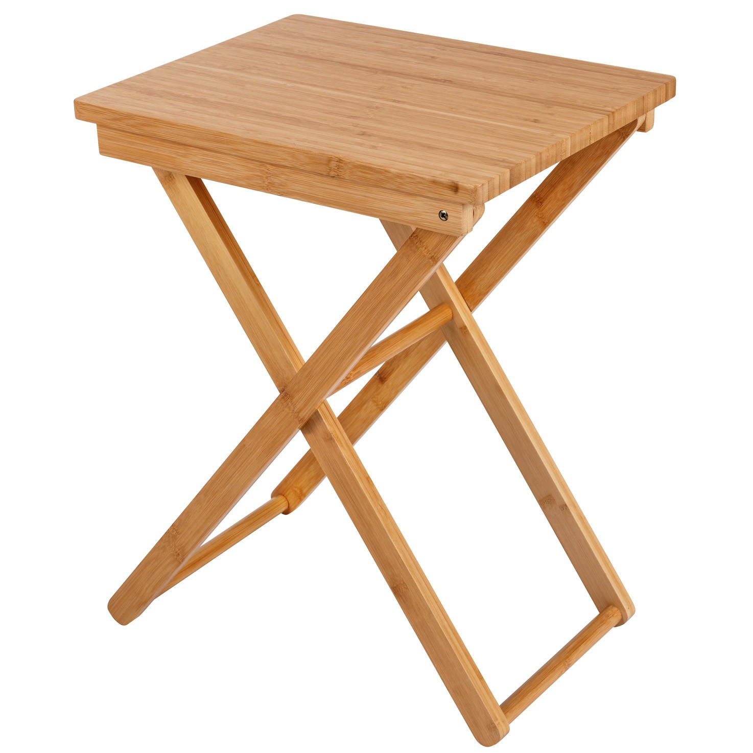 KLAPP-TISCH Bambus Maui - Braun, Naturmaterialien (42/31/52cm)