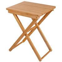 KLAPP-TISCH Bambus Maui - Braun, Naturmaterialien (42/31/52cm)