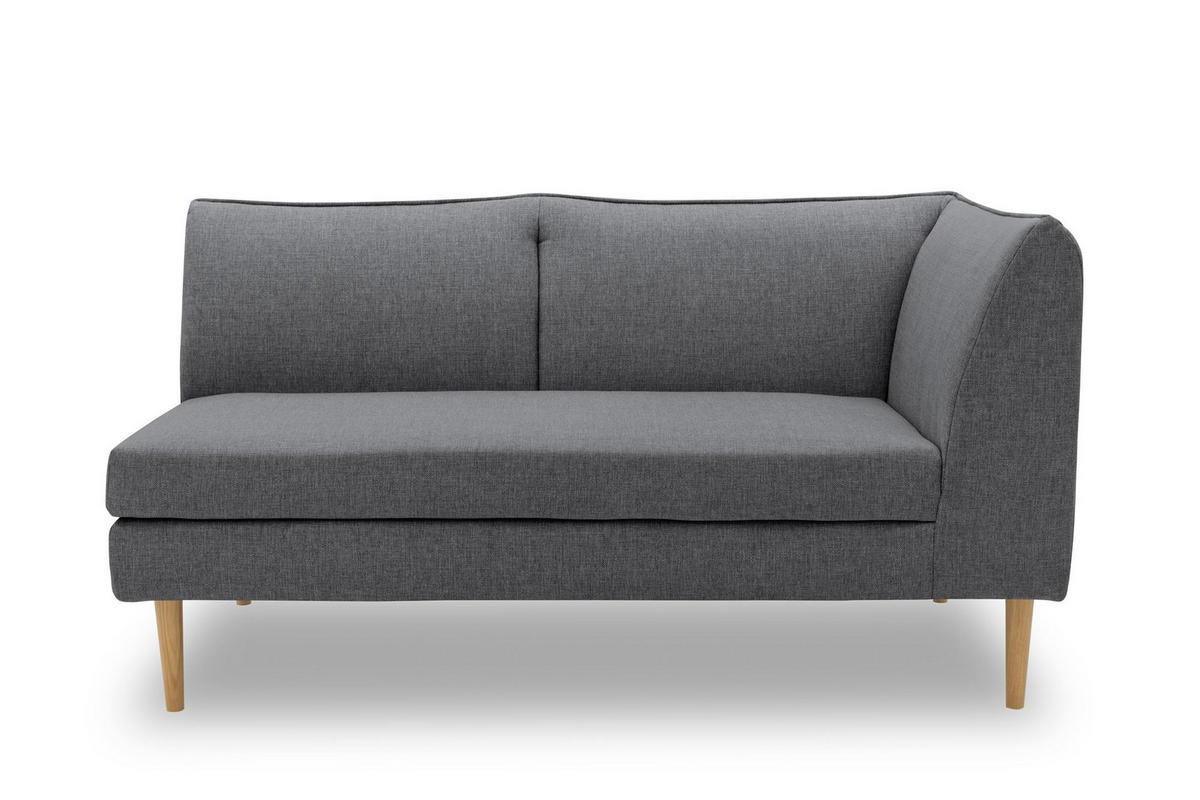 GARTENLOUNGE-SOFA 2-Sitzer Rechts Braelyn 159x82x82 Bezug in anthrazit - Anthrazit, Kunststoff (82/82/159cm) - 58aufmkessel