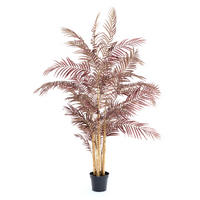 TOPF Palme Rot 198/160/198 cm - Rot, Kunststoff (198cm) - Light & Living