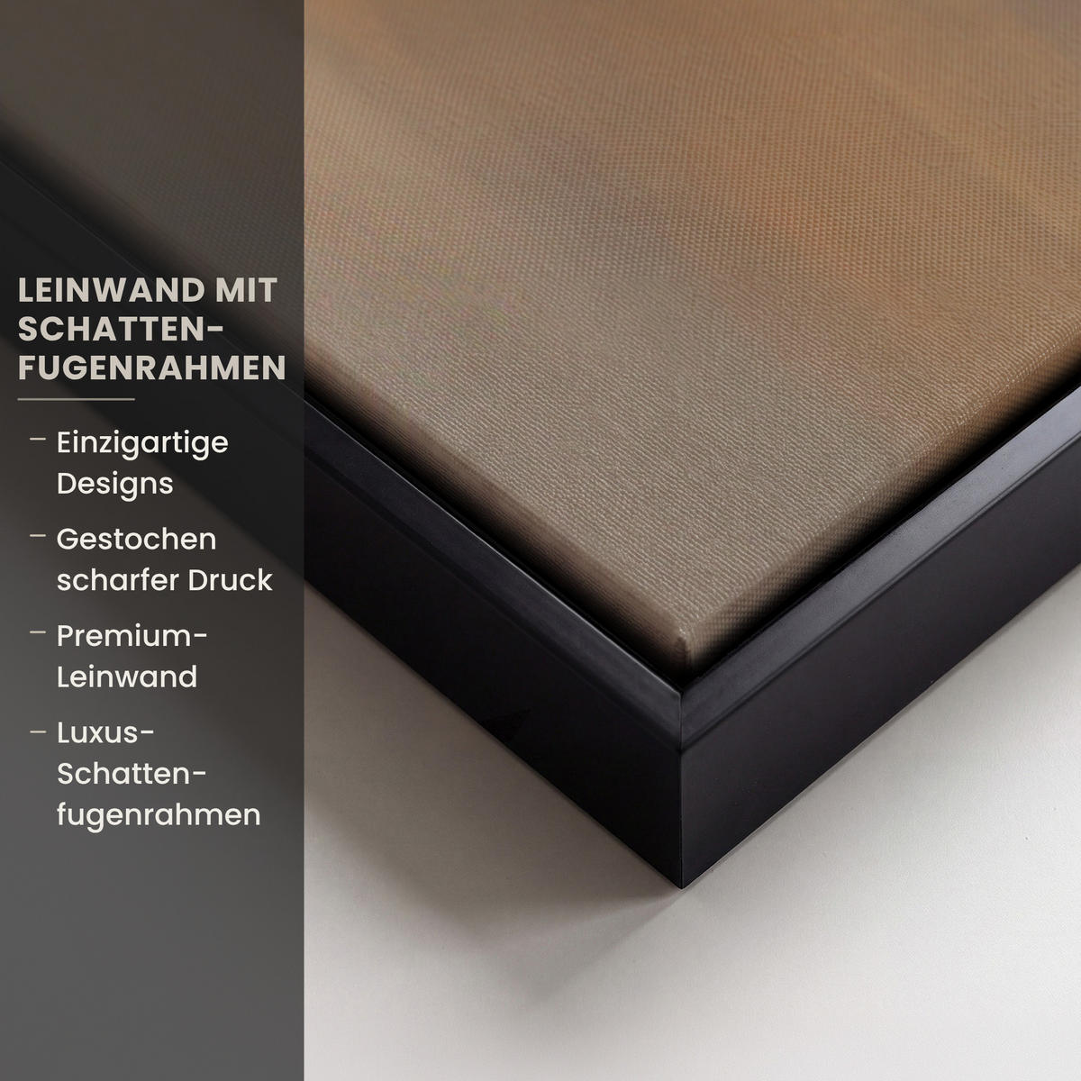 LEINWAND Bilder mit Rahmen - Kunst - Industriell - Grau - Braun - Abstrakt - 80x120 - Sandfarben, Textil (80/120cm) - MuchoWow