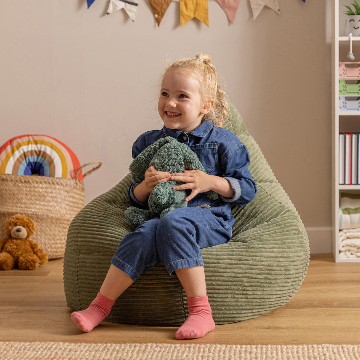 KINDERSITZSACK Sessel Dalton - Salbeigrün, Textil (69/59/65cm) - icon