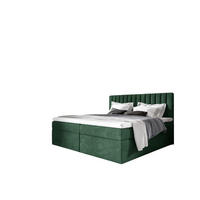 BOXBETT Linnea - Grün, Holzwerkstoff/Textil (180/220cm) - Fun Möbel