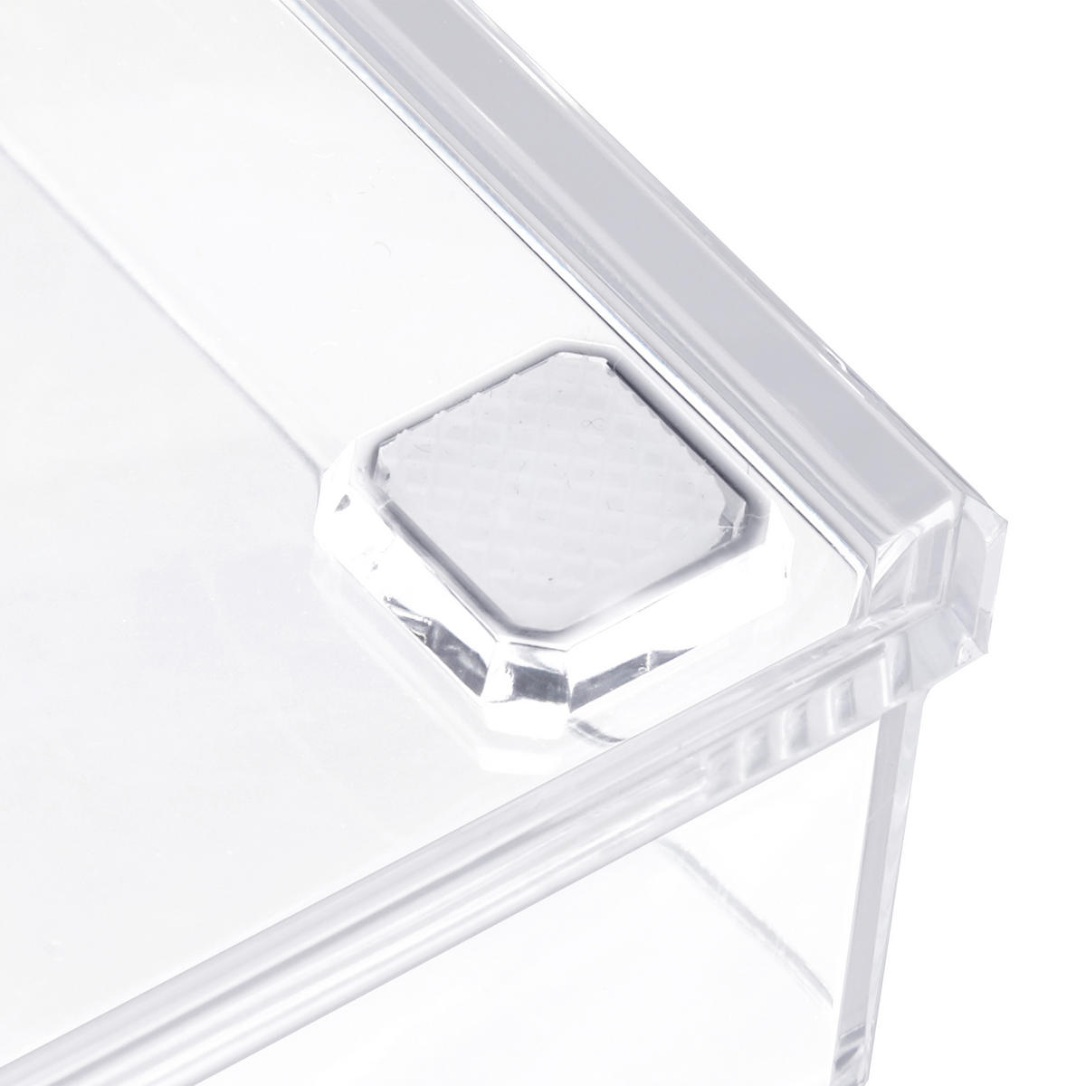 MAKE-UP Organizer - Transparent, Kunststoff (23.5/19/14cm) - Relaxdays