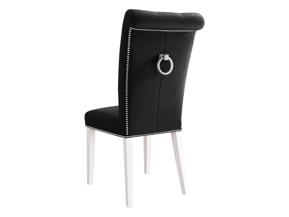 POLSTERSTUHL Christina, Holzfarbe: Weiß - Schwarz/Weiß, Holz/Textil (47/103/68cm) - MIRJAN24