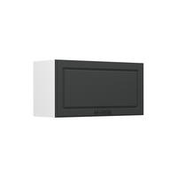 HÄNGESCHRANK R-Line, Anthrazit Landhaus/Weiß, 80 cm Flach - Anthrazit/Weiß, Holzwerkstoff (80/40/31cm) - Vicco
