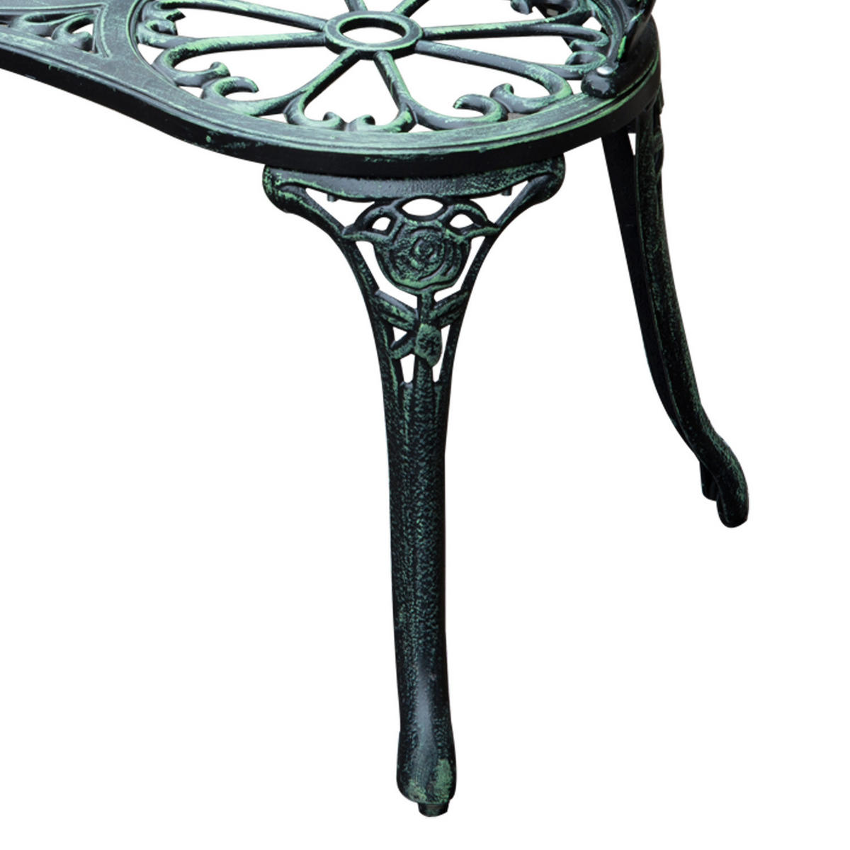GARTENBANK 100x54x78 cm Metall - Grün, Metall (100/78/54cm) - LEBENLANG