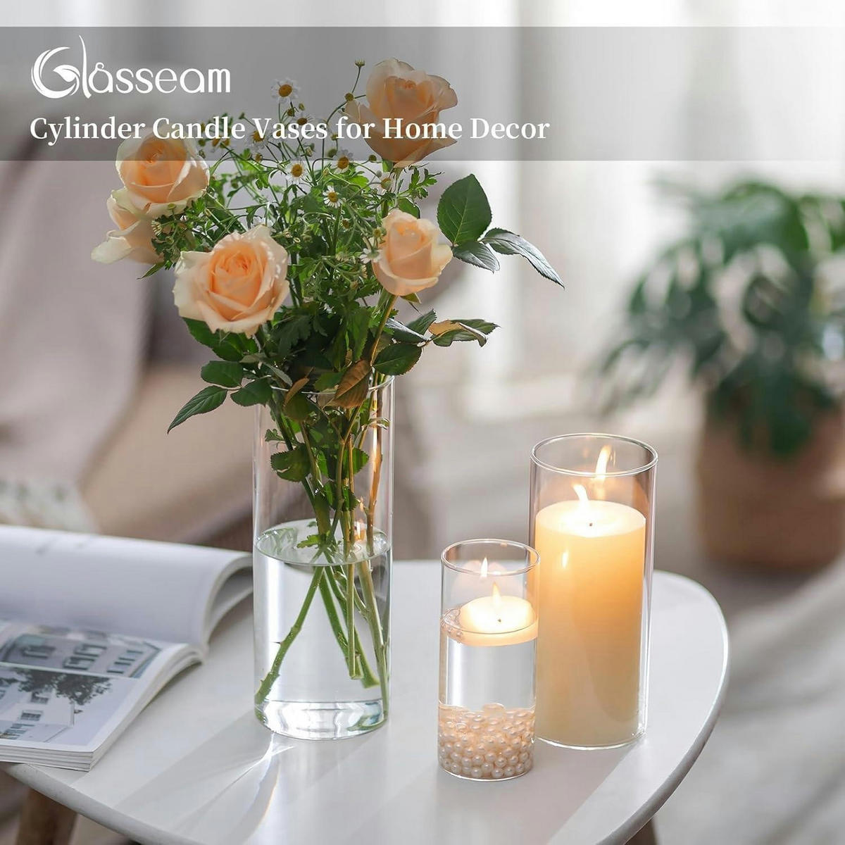WINDLICHT Glas Set 2-teilig M+L+XL - Transparent, Glas (9.5cm)