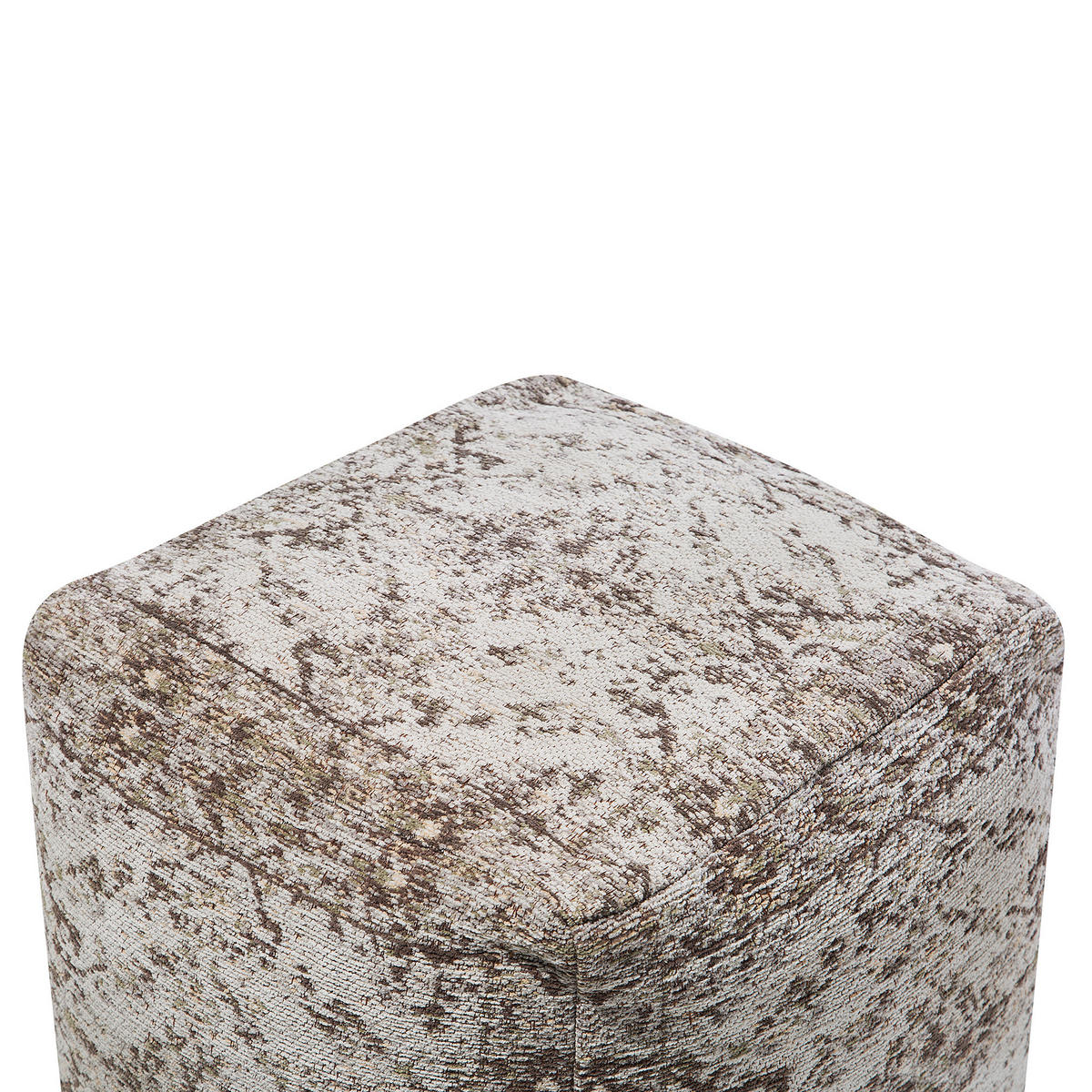POUF Meerut 42/42/42 cm - Braun, Naturmaterialien/Textil (42/42/42cm) - Beliani