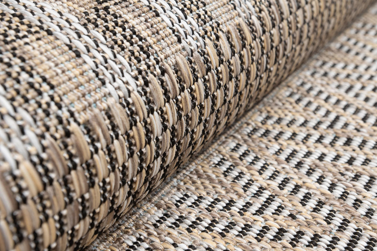 LÄUFER MELISSA Braun Gestreift Modern 60/1100 cm - Braun, Textil (60/1100cm) - Tapiso