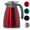XXL Thermoskanne Kaffee Carla 1L Rot – Große Isolierkanne 1000 ml - Rot, Metall (1L) - Blumtal