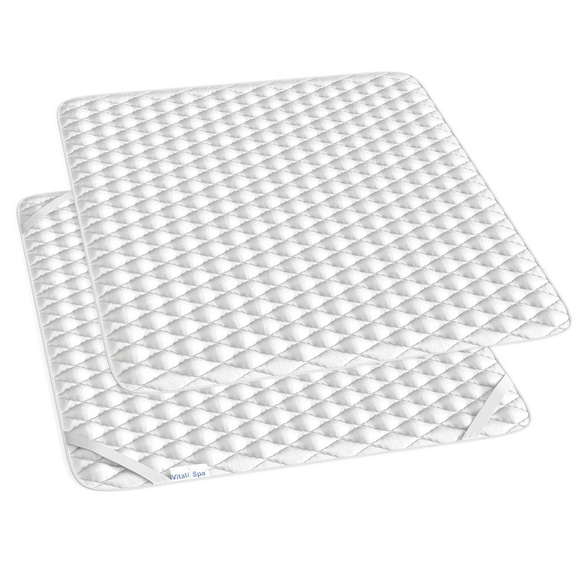 MATRATZENSCHONER Weiß 180 x 200 cm Waschbar bis 60°C trocknergeeignet - Weiß, Textil - VitaliSpa