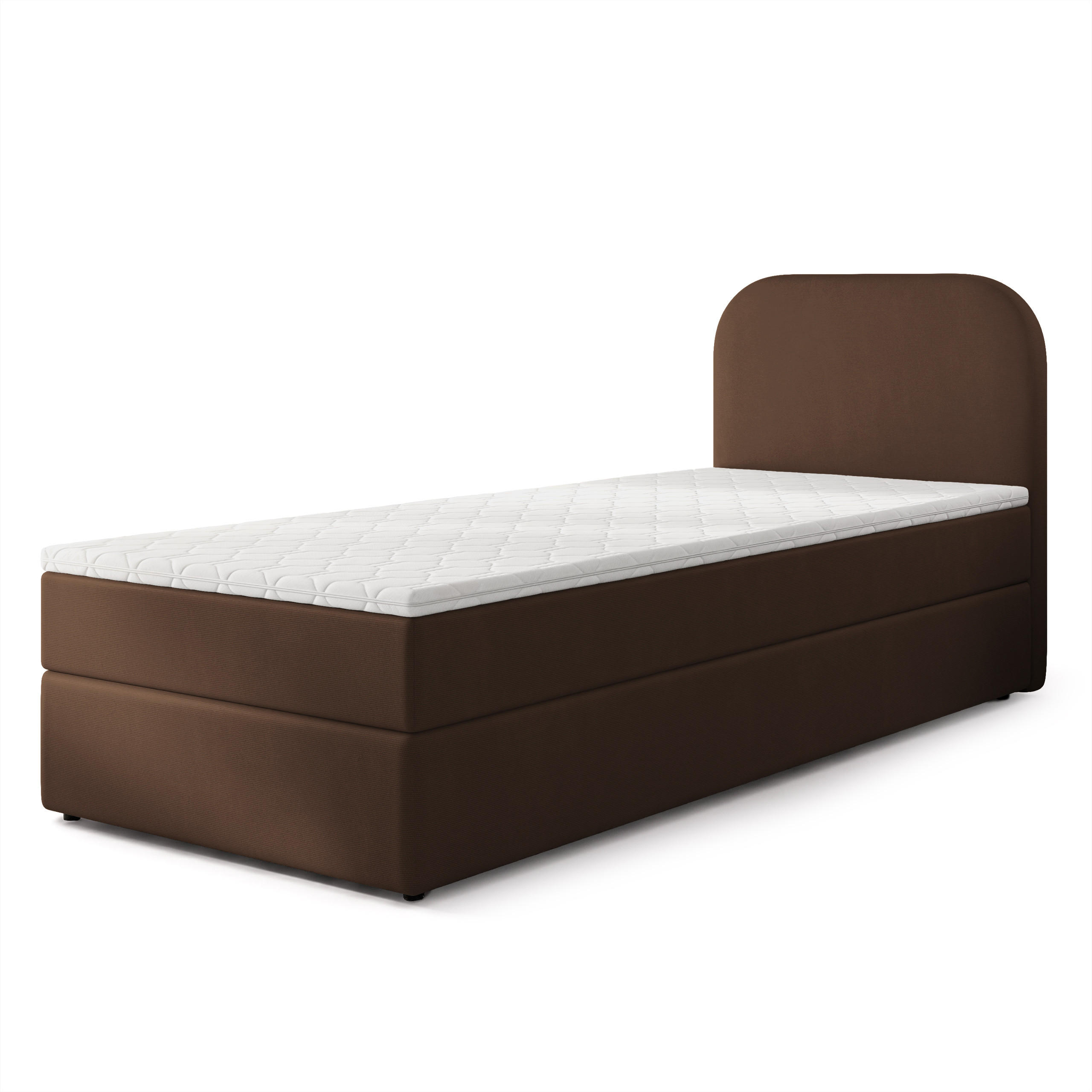 MASSENO AMERICKÁ POSTEL CERIA 100x200 cm, s matrací a úložným prostorem, KRONOS 06, Braun